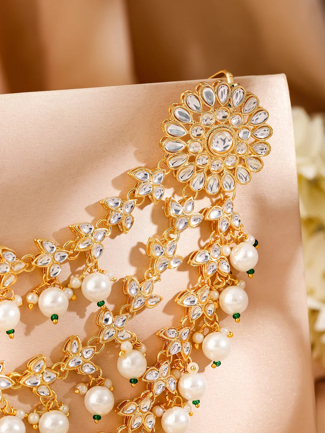 Captivating Tradition Kundan Hair Brooch