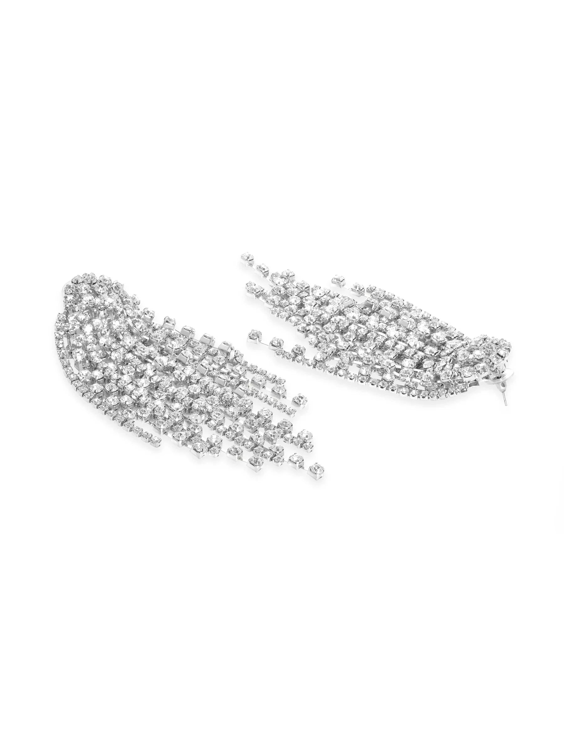 Party Luxe American Diamond Zirconia Danglers